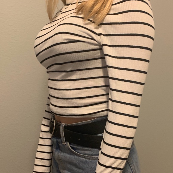 striped white tee - Picture 1 of 2